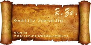 Rochlitz Zseraldin névjegykártya